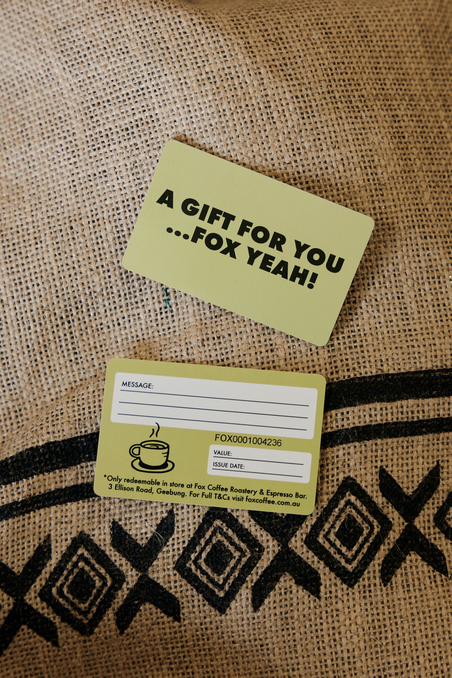 Fox Coffee Gift Card (in-store)